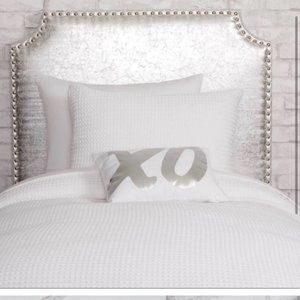 Dormify Charging Silver Studded Headboard Size Twin/Twin XL